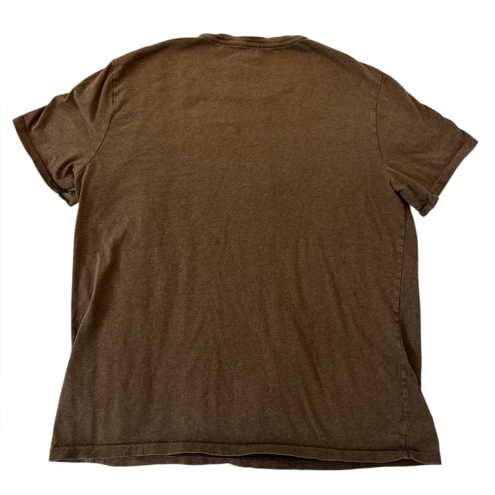 Polo Ralph Lauren Pima Cotton Crew Neck T-Shirt Nutmeg Brown - Picture 8 of 11